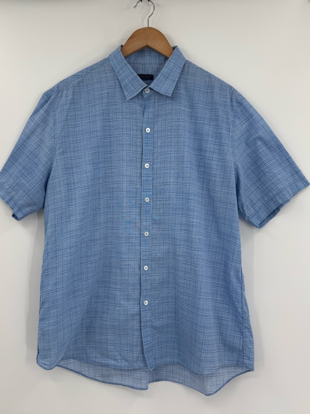 Zachary Prell Short Sleeve Button Down Shirt | Blue | XL